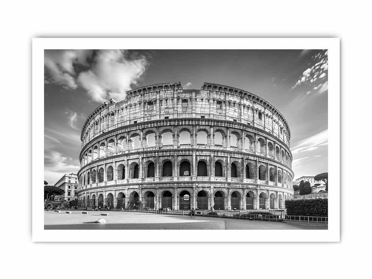 Colosseum in Rome Italy Canvas Art Print-8