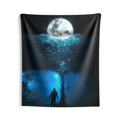 Man underwater Tapestry-2