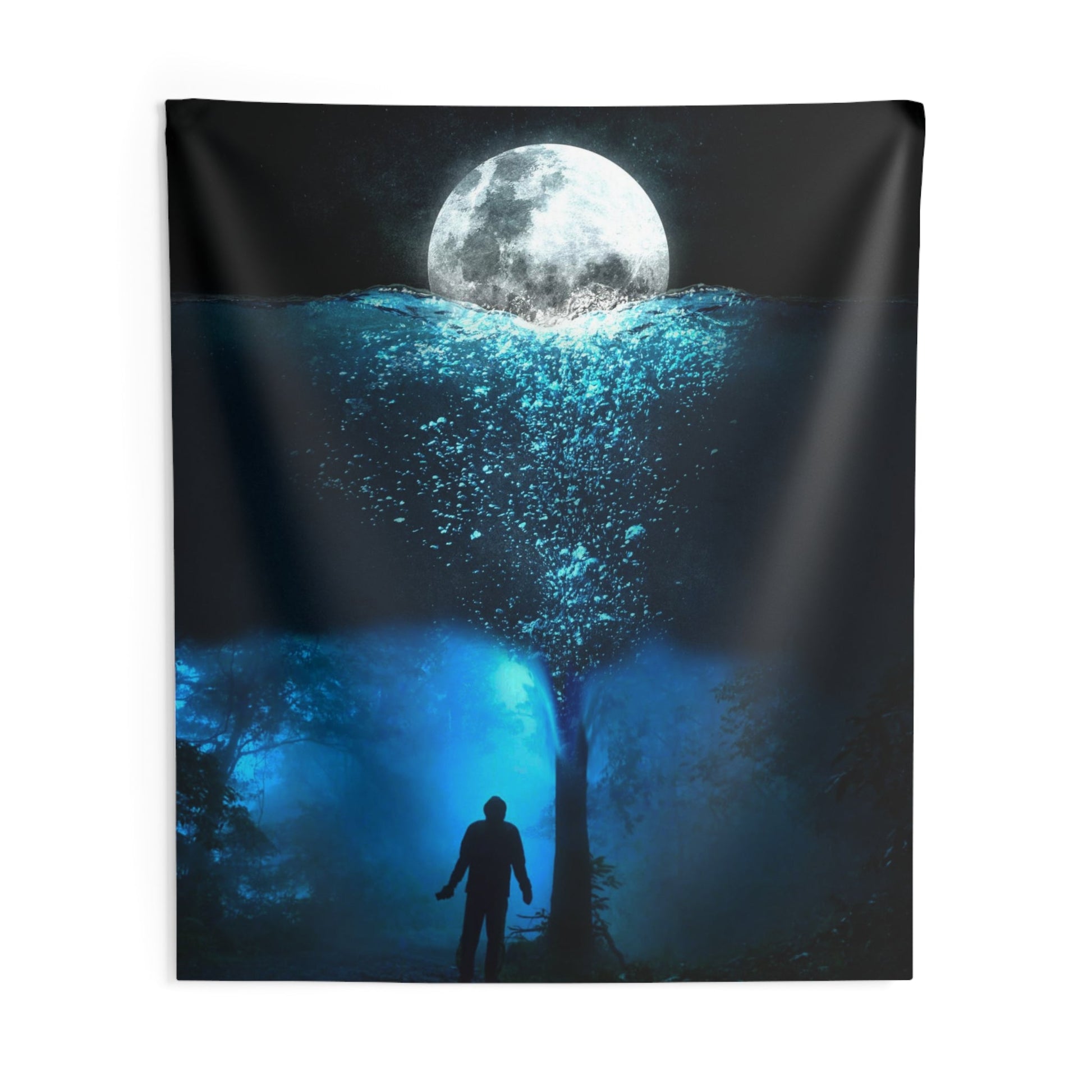 Man underwater Tapestry-3