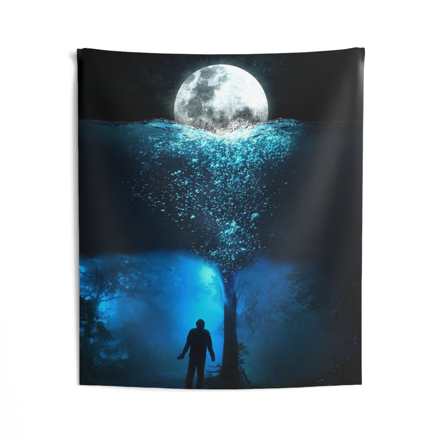 Man underwater Tapestry-1