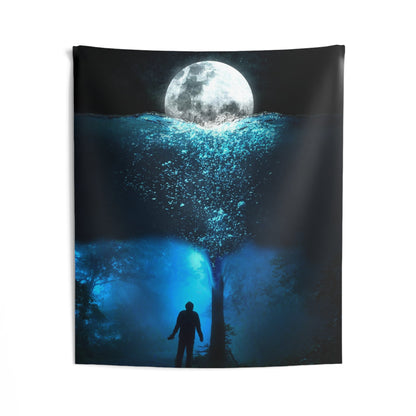 Man underwater Tapestry-1