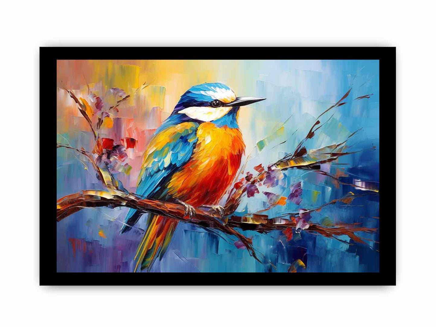 Modern Bird Art Canvas Art Print-7