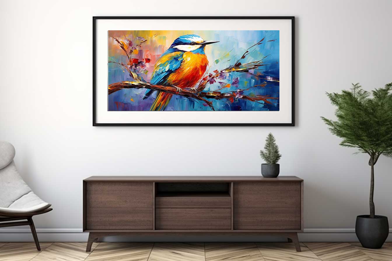 Modern Bird Art Canvas Art Print-1