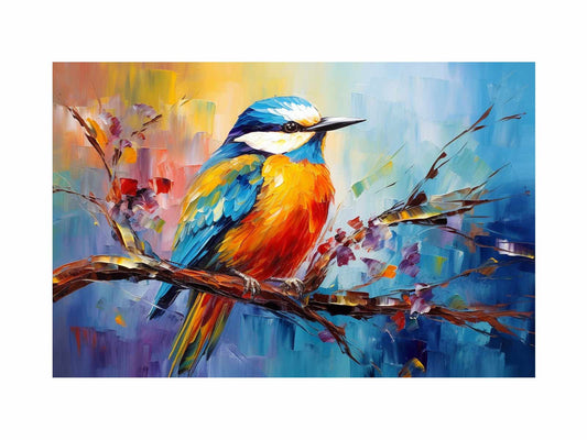 Modern Bird Art Canvas Art Print-0