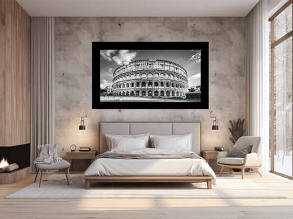 Colosseum in Rome Italy Canvas Art Print-1