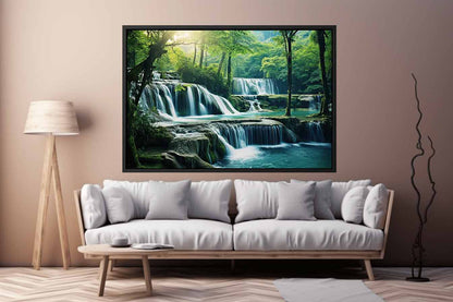 Waterfall  Luxury  Painting & Print-2